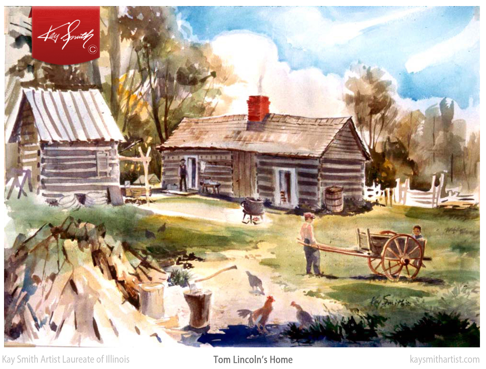 Kay-Smith-Artist-Laureate-of-IL Tom-Lincoln-Home